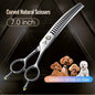 Fenice VG10 Steel 7Inch 3D Gradient Traceless Dog Grooming Scissors WZWZR - 3D - FENICE TOTEM