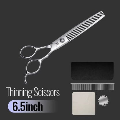 Fenice 6//6.5/7/7.5 Inch Professional Pet Dogs Grooming Scissors Set Straight&Curved &Thinner&Chunker Shear Scissors - FENICE TOTEM