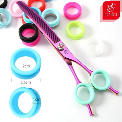 Fenice Pet Scissors Silicone Finger Rings Imported Soft Finger Non slip Ring Beautician Finger Set Ultra Soft and Comfortable - FENICE TOTEM