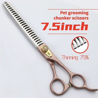 Fenice Professional 7/7.5 inch pet dog grooming scissors thinning shears tijeras tesoura thinning rate 35% - FENICE TOTEM