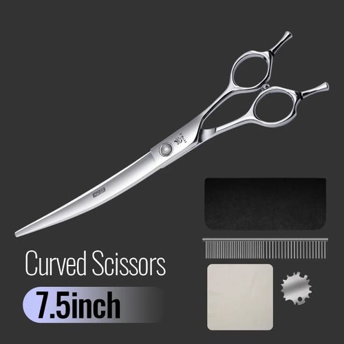 Fenice 6//6.5/7/7.5 Inch Professional Pet Dogs Grooming Scissors Set Straight&Curved &Thinner&Chunker Shear Scissors - FENICE TOTEM