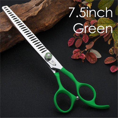 Fenice Pet Scissors 7/7.5/8 inch Dog Grooming Chunker Shark Scissors Trimming Thinning Shears Thinning Rate about 75% - FENICE TOTEM