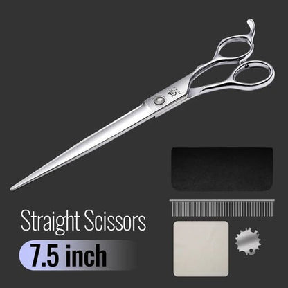 Fenice 6//6.5/7/7.5 Inch Professional Pet Dogs Grooming Scissors Set Straight&Curved &Thinner&Chunker Shear Scissors - FENICE TOTEM