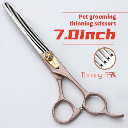 Fenice 7/7.5 inch Professional Pet Dog Grooming Thinning Scissors for Dogs Hair Shears ножницы tijeras - FENICE TOTEM