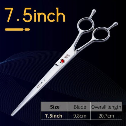 Fenice Curved Scissors Pet Dog Grooming FE801 - 7.5 - FENICE TOTEM