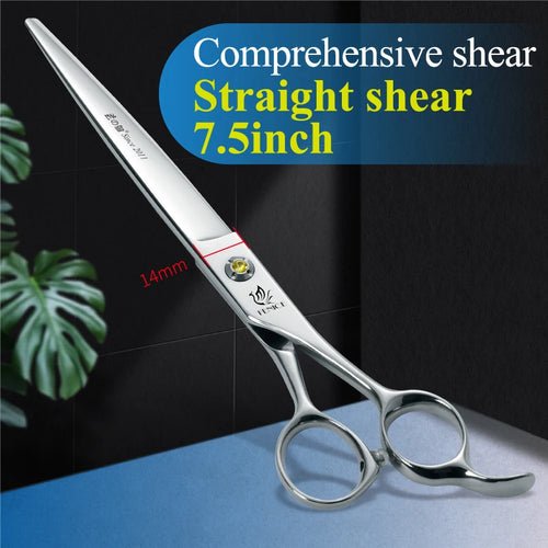 Fenice Professional Pet Scissors Straight&Thinning&Curved Grooming Shears Tool Dog Scissors Grooming - FENICE TOTEM