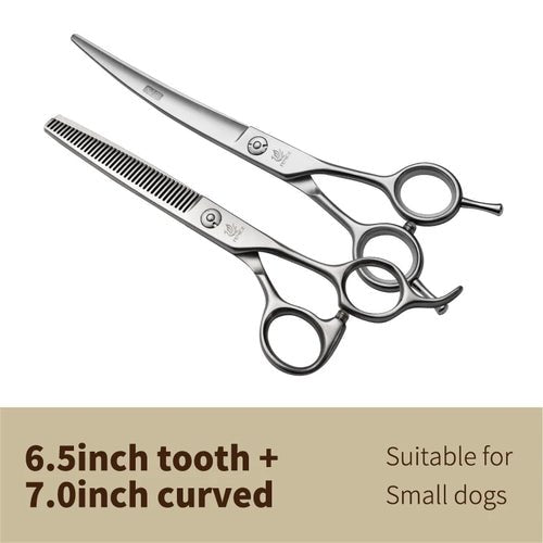 Fenice 7.0 7.5 8.0 inch professional dog cutting grooming pet scissors for dog straight grooming shears tijeras tesoura - FENICE TOTEM