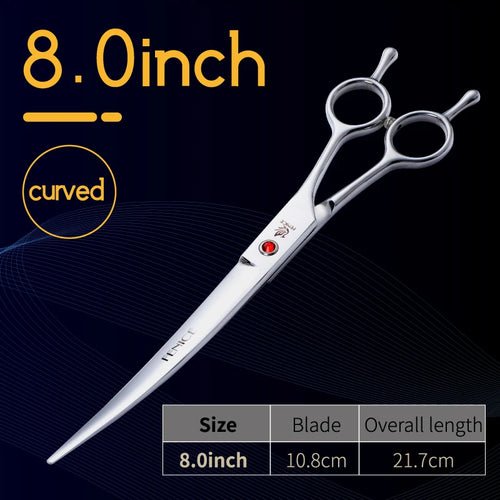 Fenice Curved Scissors Pet Dog Grooming FE801 - 7.5 - FENICE TOTEM