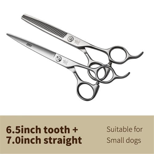 Fenice 7.0 7.5 8.0 inch professional dog cutting grooming pet scissors for dog straight grooming shears tijeras tesoura - FENICE TOTEM