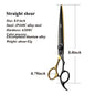 Fenice JP440C Steel 6.5/7/7.5/ 8 Inch Professional Pet Dogs Grooming Scissors Set Straight Curved Thinning Shear Scissors - FENICE TOTEM