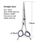 Fenice JP440C 7/8 Inch Professional Pet Dogs Grooming Scissors Straight Curved Thinning Chunker Shear Scissors Set For Dogs - FENICE TOTEM