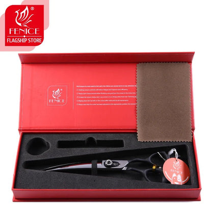 Fenice 7.5/8.0/ 9.0 inch Professional Pet Grooming Scissors Safety Dog Shears Hair Cutting Curved Scissors with Comb - FENICE TOTEM