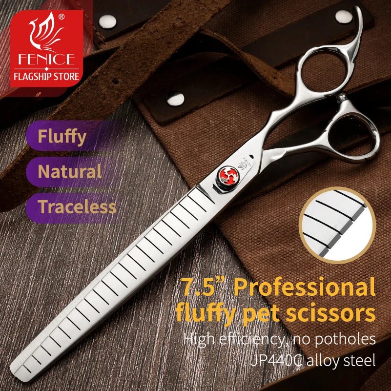 Fenice 7.0/7.5 inch Professional Dog Grooming Scissors JP440C Cutting Thinning Shears Pets Supplies for Pet Beauticians Groomers - FENICE TOTEM