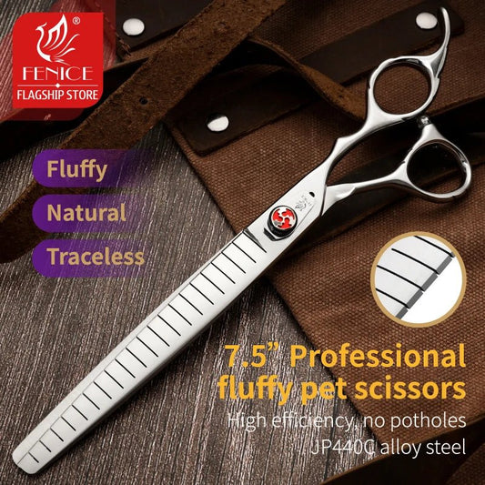 Fenice 7.0/7.5 inch Professional Dog Grooming Scissors JP440C Cutting Thinning Shears Pets Supplies for Pet Beauticians Groomers - FENICE TOTEM