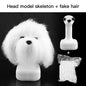 Fenice Pet Simulation Hair Grooming Fake Dog Model Practice Dog Standard Skeleton Model Dog Full Body Fake Hair - FENICE TOTEM