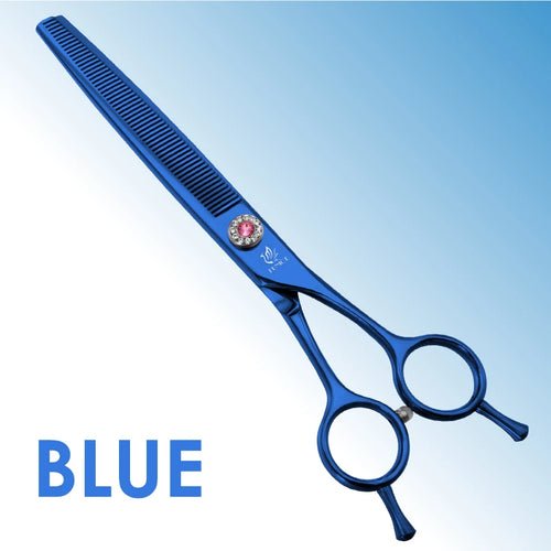 Fenice Professional JP440C Steel 7.0 inch Dog Grooming Scissors for Dog Cutting Thinning Scissors Shears Thinning 25% - FENICE TOTEM