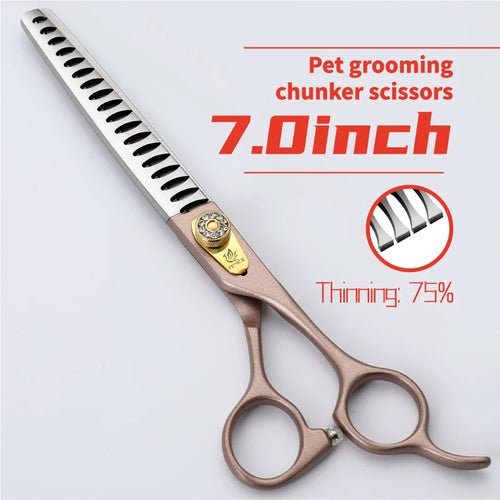 Fenice 7/7.5 inch Professional Pet Dog Grooming Thinning Scissors for Dogs Hair Shears ножницы tijeras - FENICE TOTEM