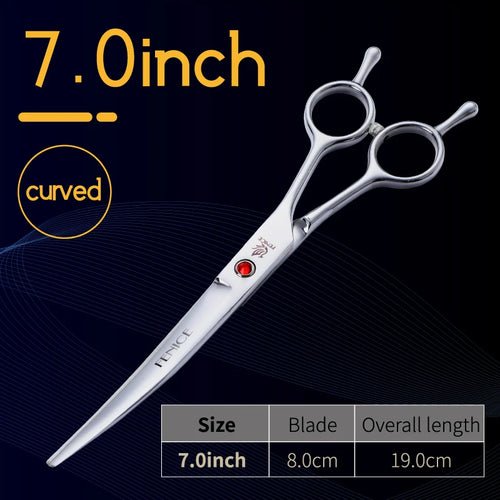 Fenice Curved Scissors Pet Dog Grooming FE801 - 7.5 - FENICE TOTEM