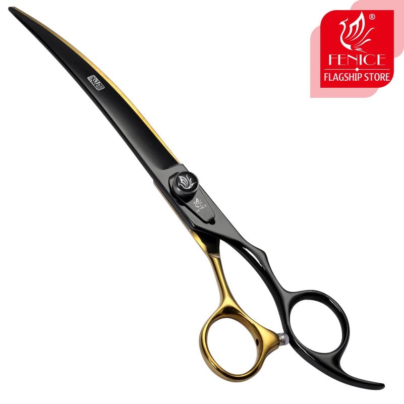 Fenice JP440C Steel 6.5/7/7.5/ 8 Inch Professional Pet Dogs Grooming Scissors Set Straight Curved Thinning Shear Scissors - FENICE TOTEM