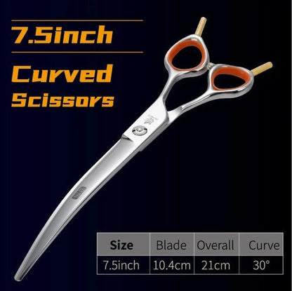 Fenice Professional 7.0 inch Pet Grooming Scissors Fluffy Traceless Dog Thinning Scissors Shears Thinning Rate 50% - FENICE TOTEM