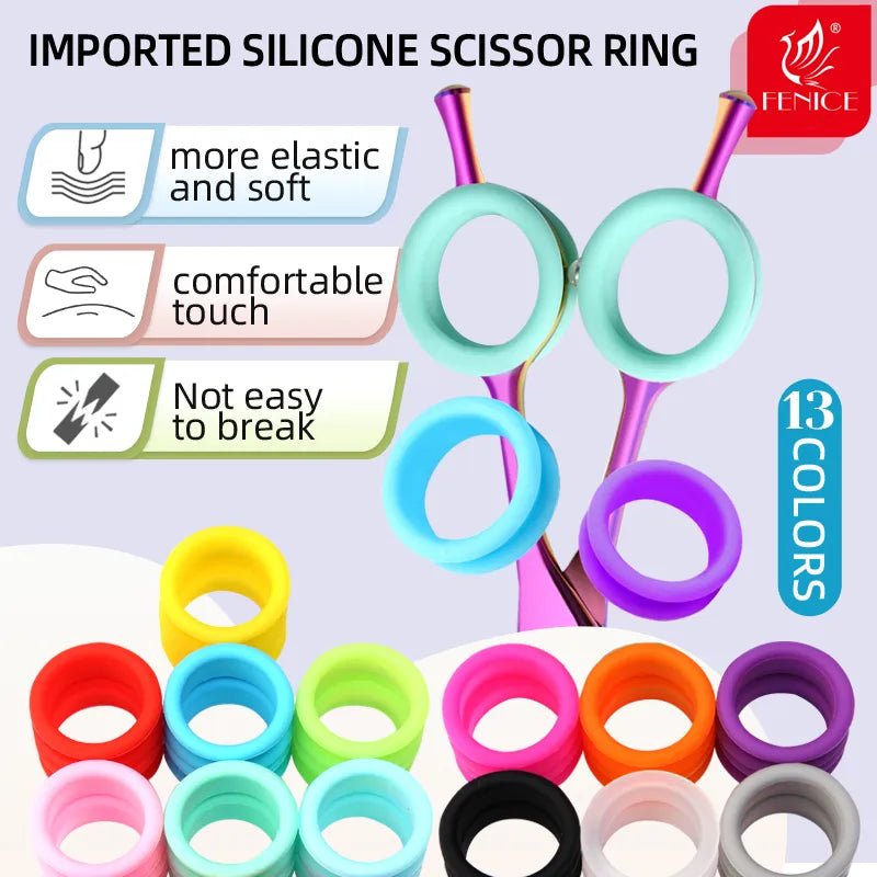 Fenice Pet Scissors Silicone Finger Rings Imported Soft Finger Non slip Ring Beautician Finger Set Ultra Soft and Comfortable - FENICE TOTEM