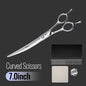 Fenice 6//6.5/7/7.5 Inch Professional Pet Dogs Grooming Scissors Set Straight&Curved &Thinner&Chunker Shear Scissors - FENICE TOTEM