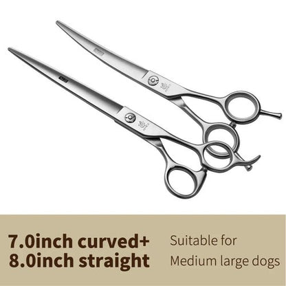 Fenice 7.0 7.5 8.0 inch professional dog cutting grooming pet scissors for dog straight grooming shears tijeras tesoura - FENICE TOTEM