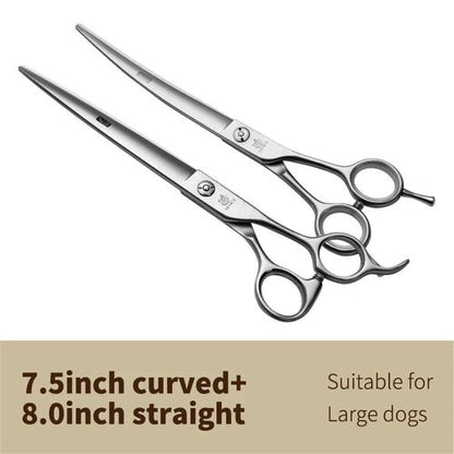 Fenice 7.0 7.5 8.0 inch professional dog cutting grooming pet scissors for dog straight grooming shears tijeras tesoura - FENICE TOTEM