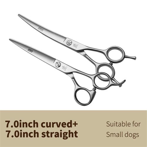 Fenice 7.0 7.5 8.0 inch professional dog cutting grooming pet scissors for dog straight grooming shears tijeras tesoura - FENICE TOTEM