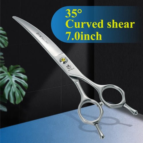 Fenice Professional Pet Scissors Straight&Thinning&Curved Grooming Shears Tool Dog Scissors Grooming - FENICE TOTEM