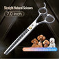 Fenice VG10 Steel 7Inch 3D Gradient Traceless Dog Grooming Scissors WZWZR - 3D - FENICE TOTEM