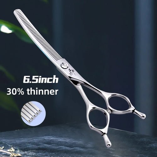 Fenice Professional 7 inch Dog Grooming Shears 38° Curved Chunker Scissors FEWY - 718T - FENICE TOTEM