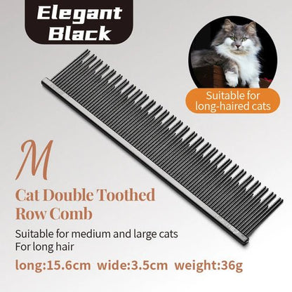 Fenice Professional Anti - Corrosion Grooming Comb For Dogs Cats Tapered Stainless Steel Pins Pet Grooming Supplies - FENICE TOTEM