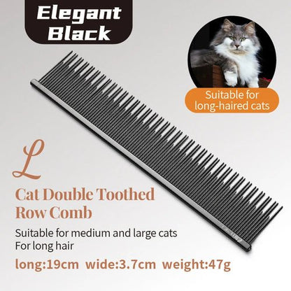 Fenice Professional Anti - Corrosion Grooming Comb For Dogs Cats Tapered Stainless Steel Pins Pet Grooming Supplies - FENICE TOTEM