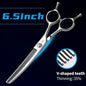 Fenice Professional Dog Grooming Shears Curved Thinning Scissors for Dog Face QW - 7XXXT - FENICE TOTEM