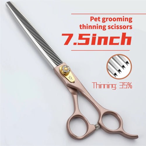 Fenice Professional 7/7.5 inch pet dog grooming scissors thinning shears tijeras tesoura thinning rate 35% - FENICE TOTEM