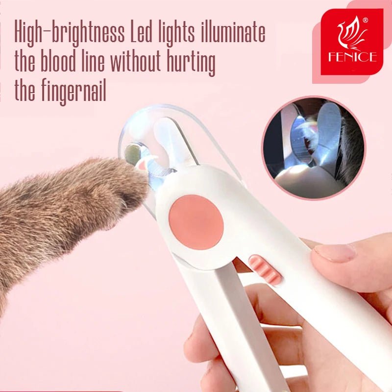 Fenice Professional Cat Dogs Nail Clipper Cutter With Led Light Scissors, Suit for Dog Grooming Tool Trimmer Pet Nail Clippers - FENICE TOTEM