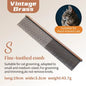 Fenice Professional Anti - Corrosion Grooming Comb For Dogs Cats Tapered Stainless Steel Pins Pet Grooming Supplies - FENICE TOTEM