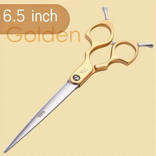 Fenice Jp440c Colorful 6.5 7.0 Inch Stainless Steel Pet Cutting Straight Scissors for Dog Grooming Dog Hair Scissors Cutter - FENICE TOTEM